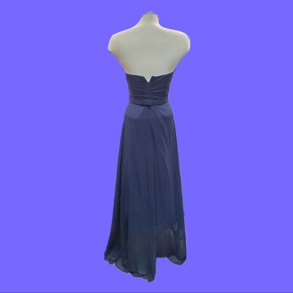Jenny Packham Bridesmaids Midnight Blue Belted Dress - Picture 3 of 10